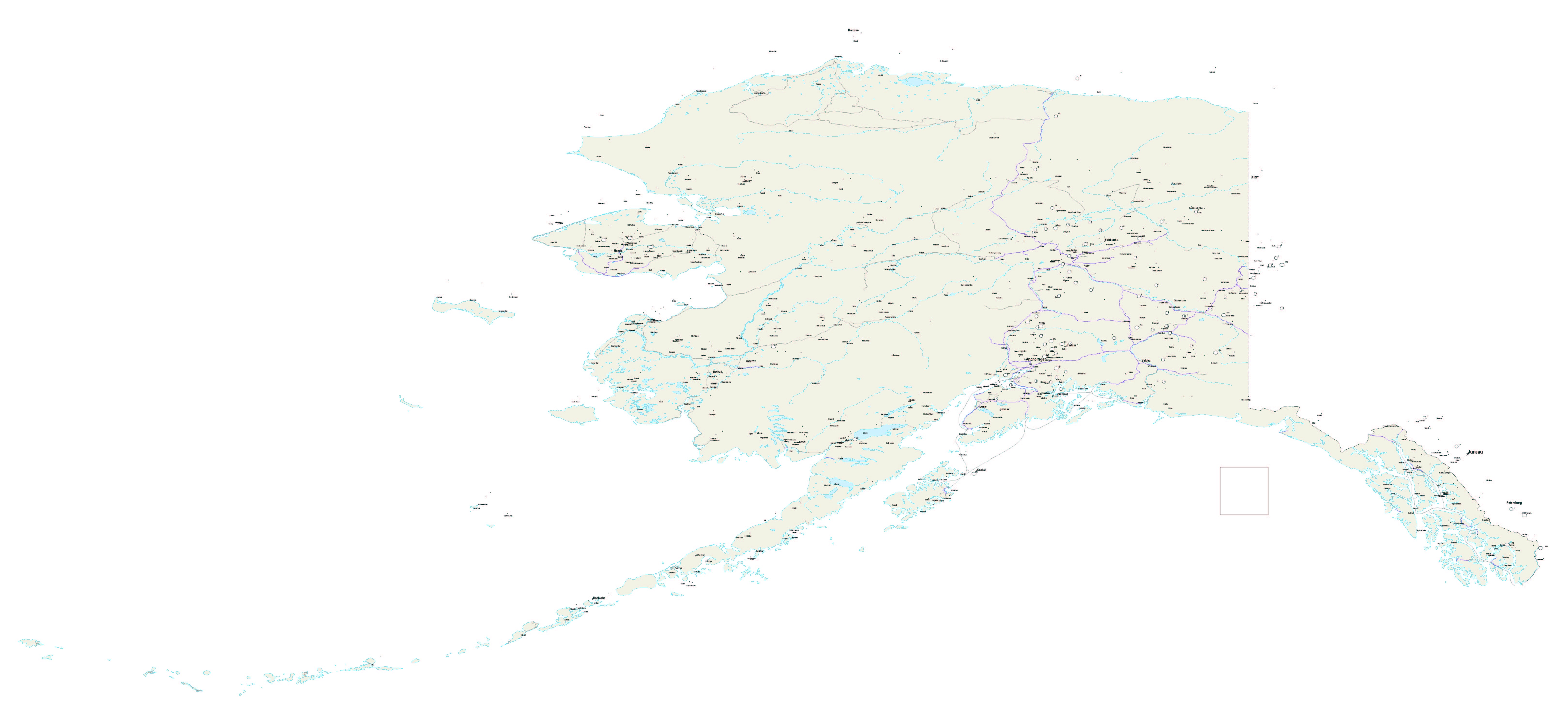 Alaska Map - Us Alaska Maps Free - Free Printable Alaska Road Maps - Free Printable Pictures Of Alaska