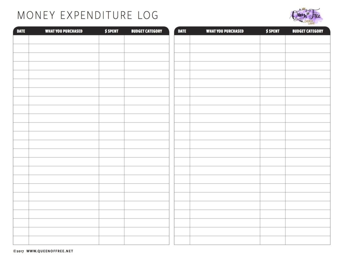 All New: Free Printable Budget Forms You Can Edit - Queen Of Free - Free Printable Forms