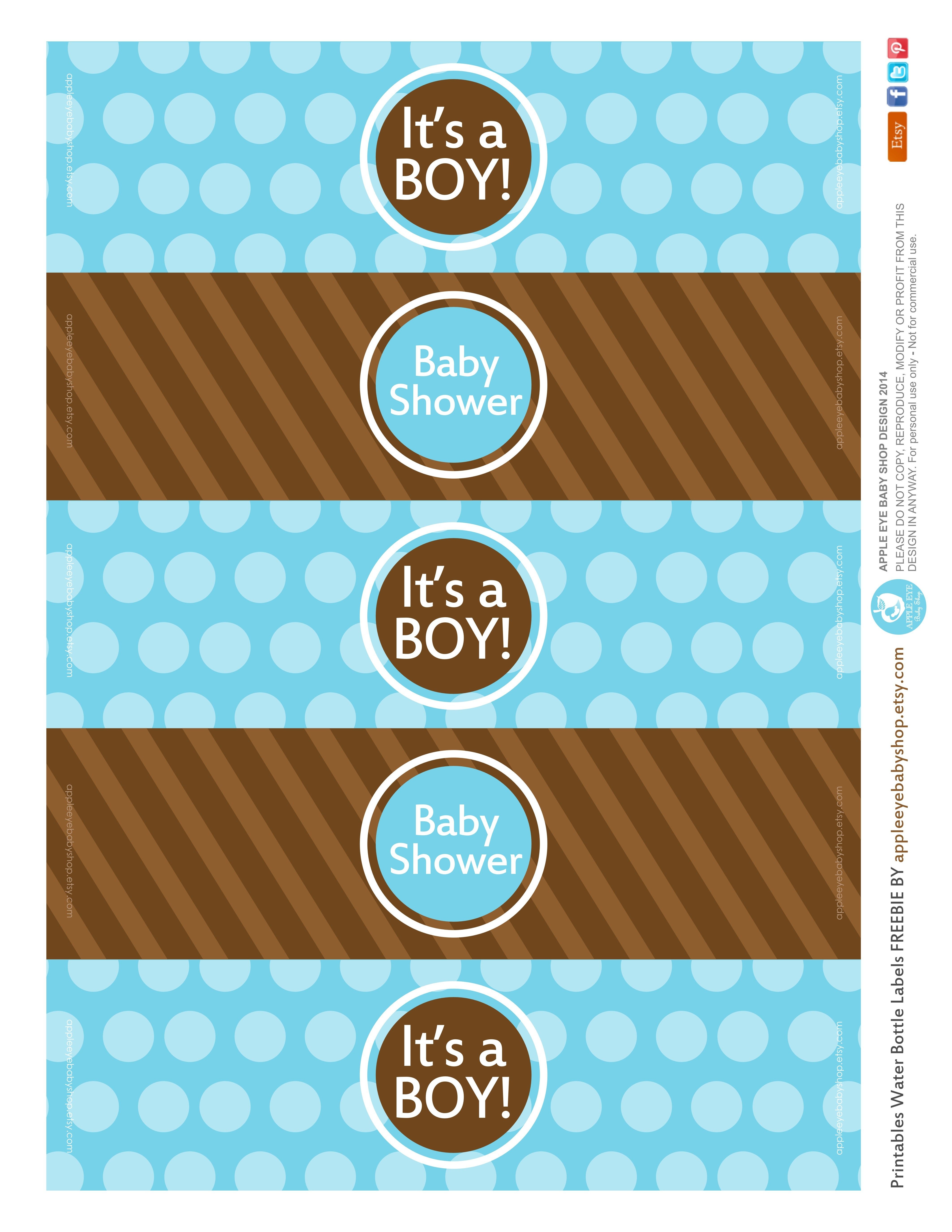 All Sizes | Free Printable | Water Bottle Labels Baby Boyapple - Free Printable Water Bottle Labels For Baby Shower