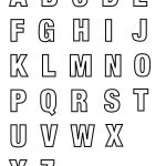 Alphabet Template For Craft On One Page | Baloni | Alphabet   Free Printable Alphabet Templates