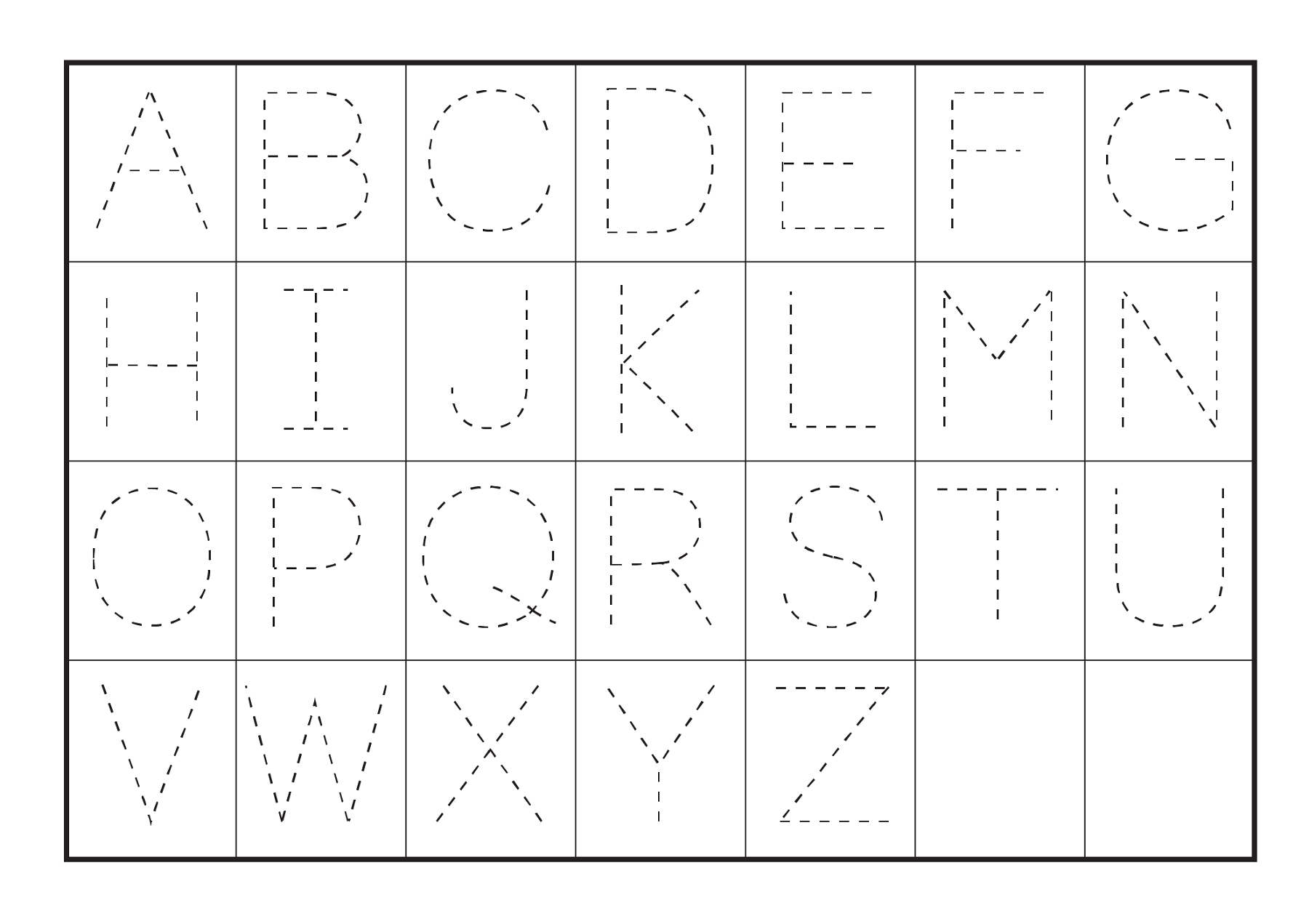 Alphabet Tracer Pages For Kids | Kids Worksheets Printable | Letter - Free Printable Letter Tracing Sheets