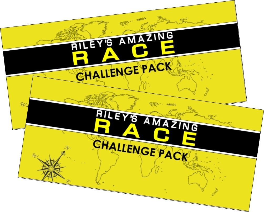Amazing Race Party Supplies And Printables Including Invitations - Free Printable Amazing Race Invitations