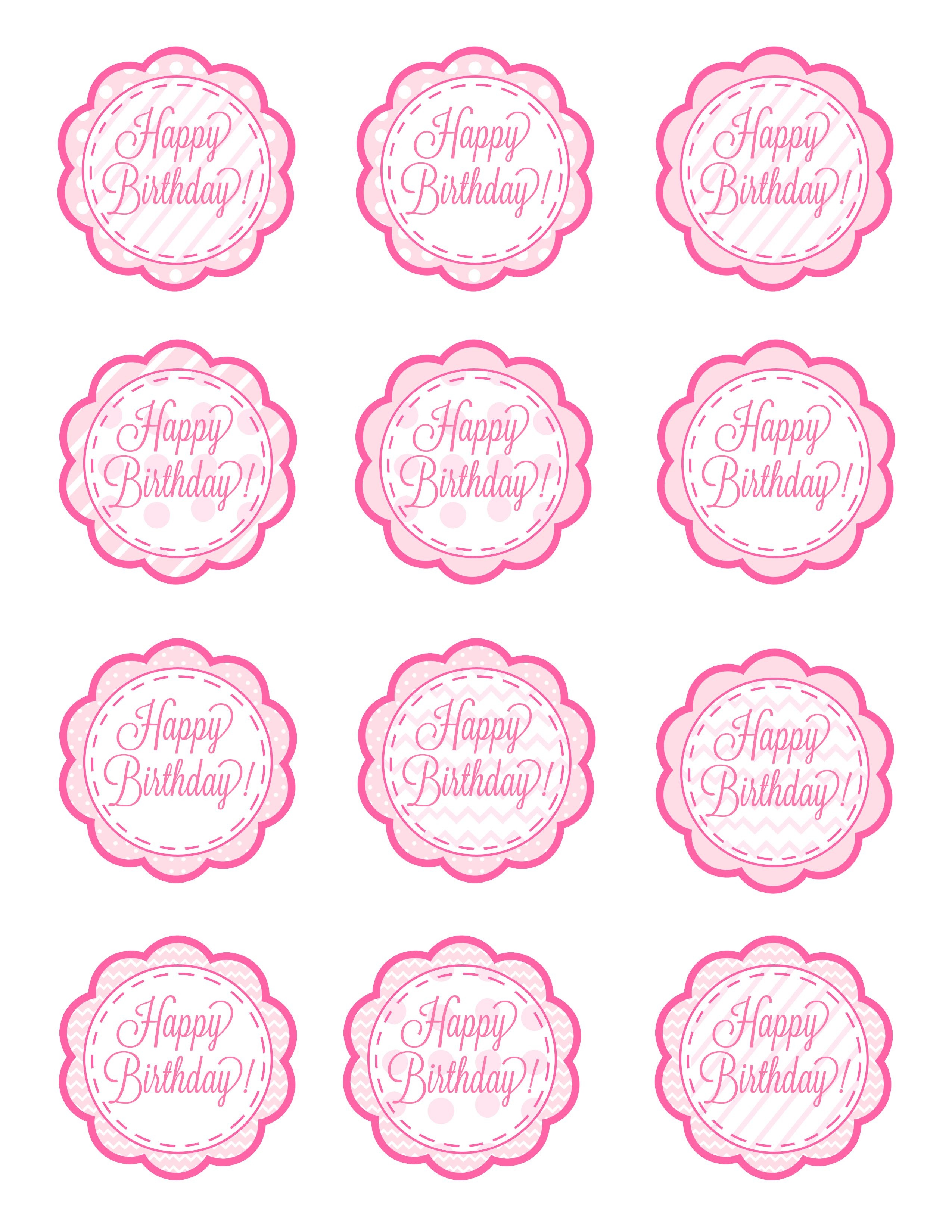 Free Printable Christening Cupcake Topper Template