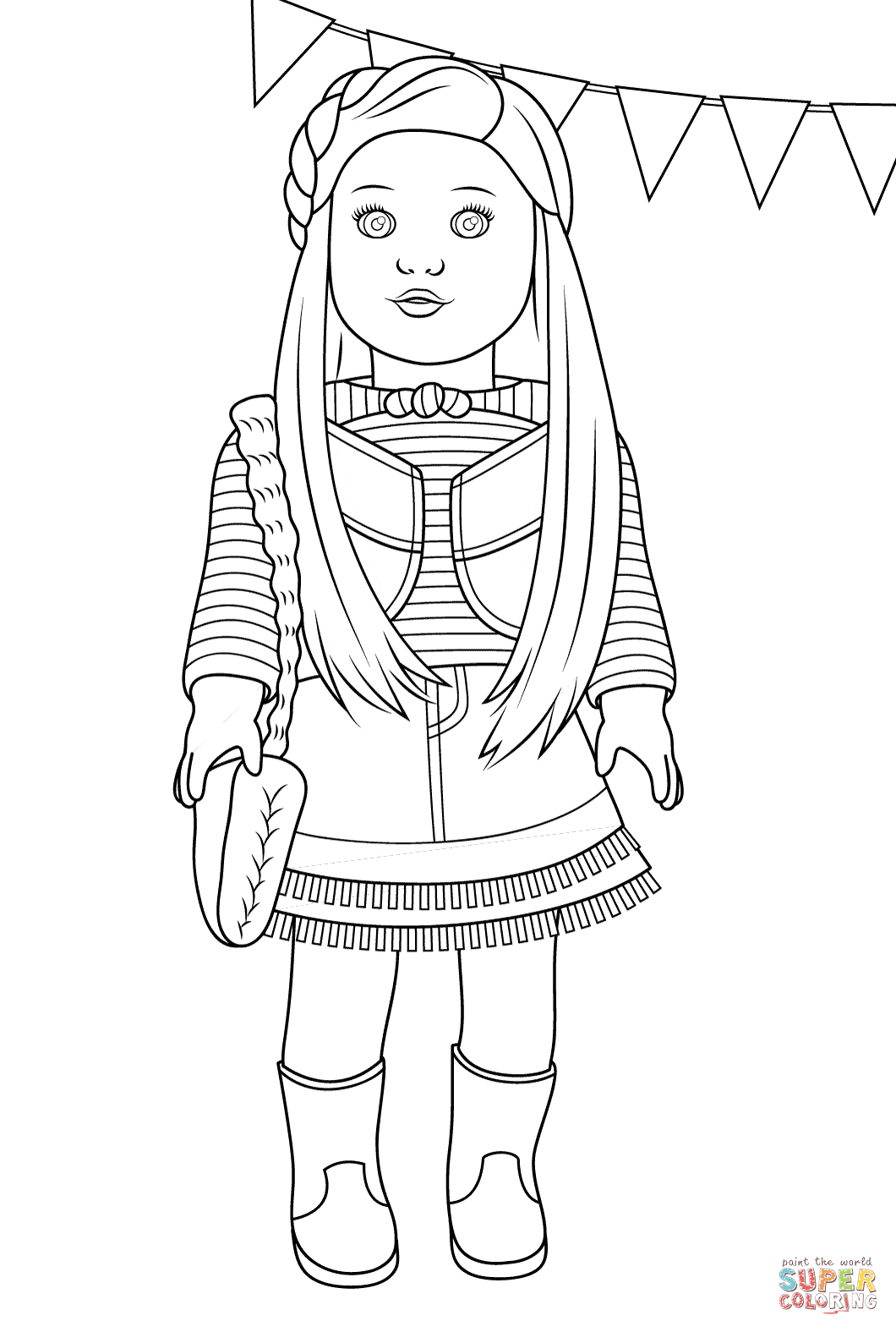 American Girl Mckenna Coloring Page | Free Printable Coloring Pages - Free Printable Coloring Pages For Girls