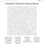 American Women's History Month Word Search   Wordmint   Free Printable Black History Month Word Search