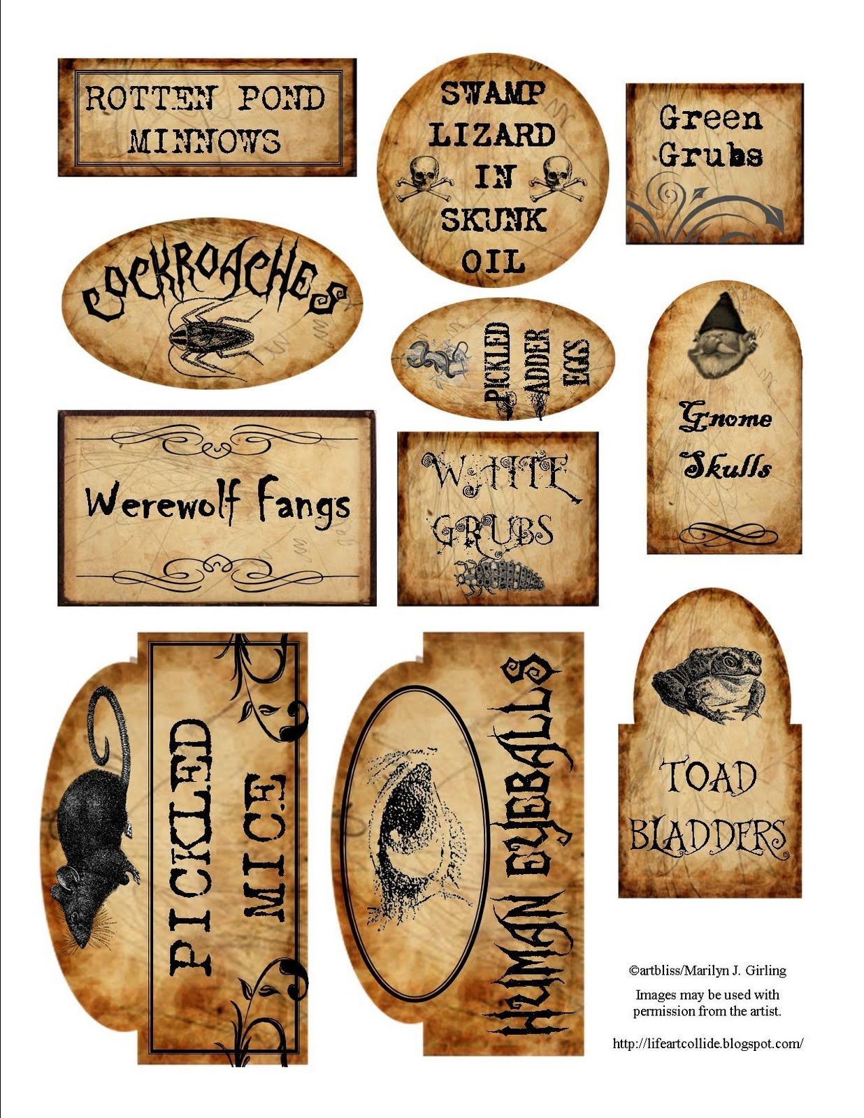 Apothecary Jar Labels For Download Holiday Halloween Free 