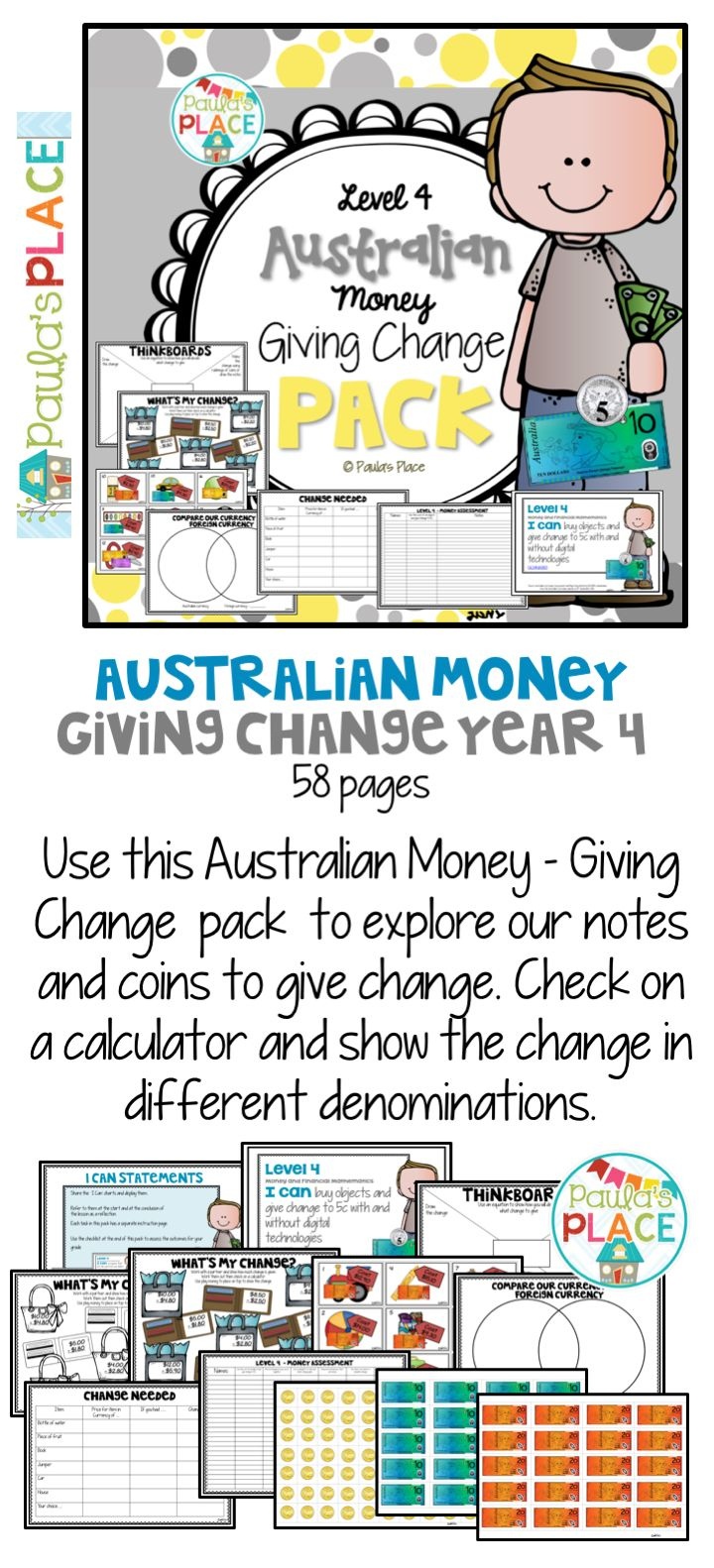 Australian Money Giving Change | Tpt Downunder Tribe | Australian - Free Printable Australian Notes