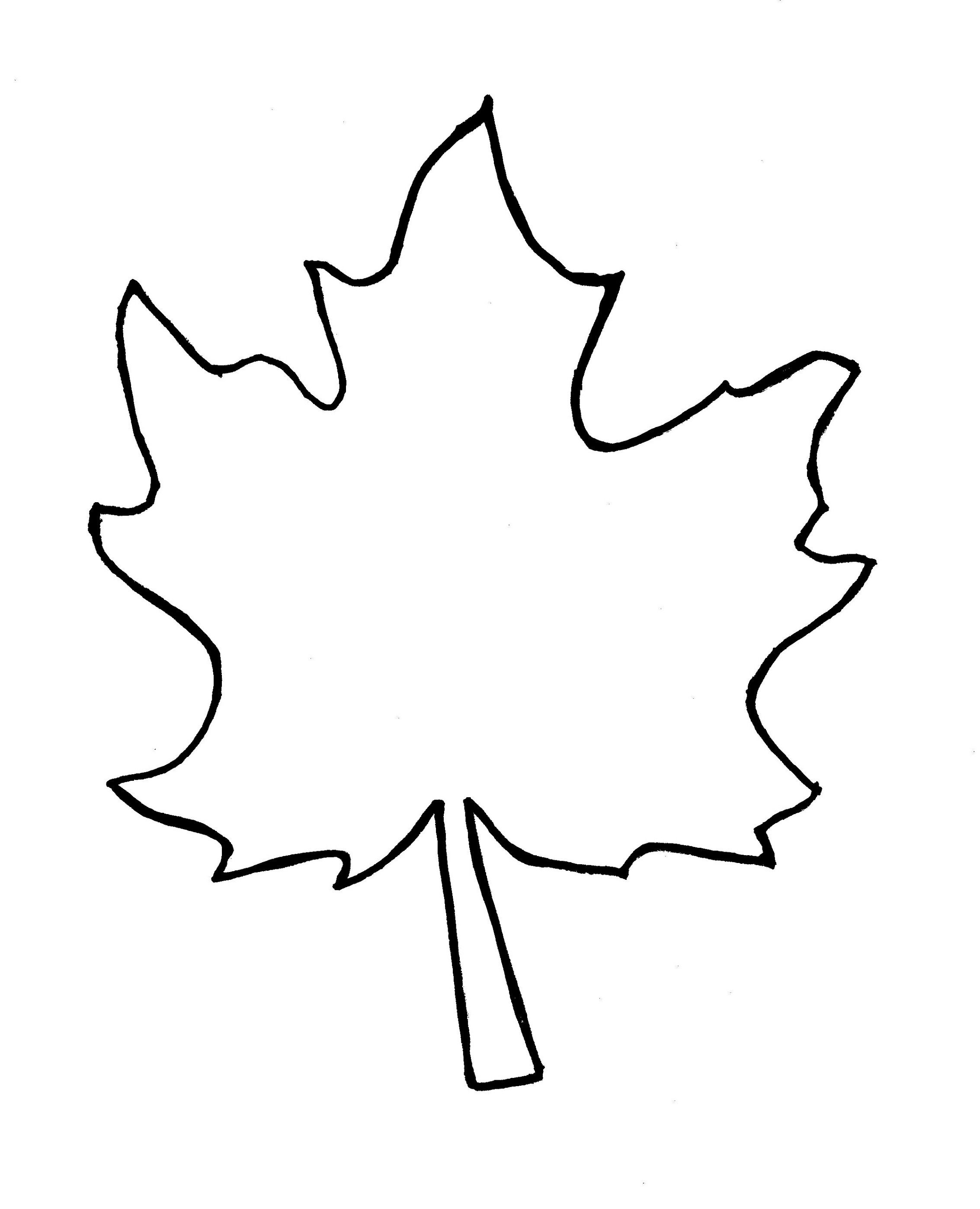 Autumn Leaf Outline Template Clipart Free To Use Clip Art Resource 2 - Free Printable Pictures Of Autumn Leaves