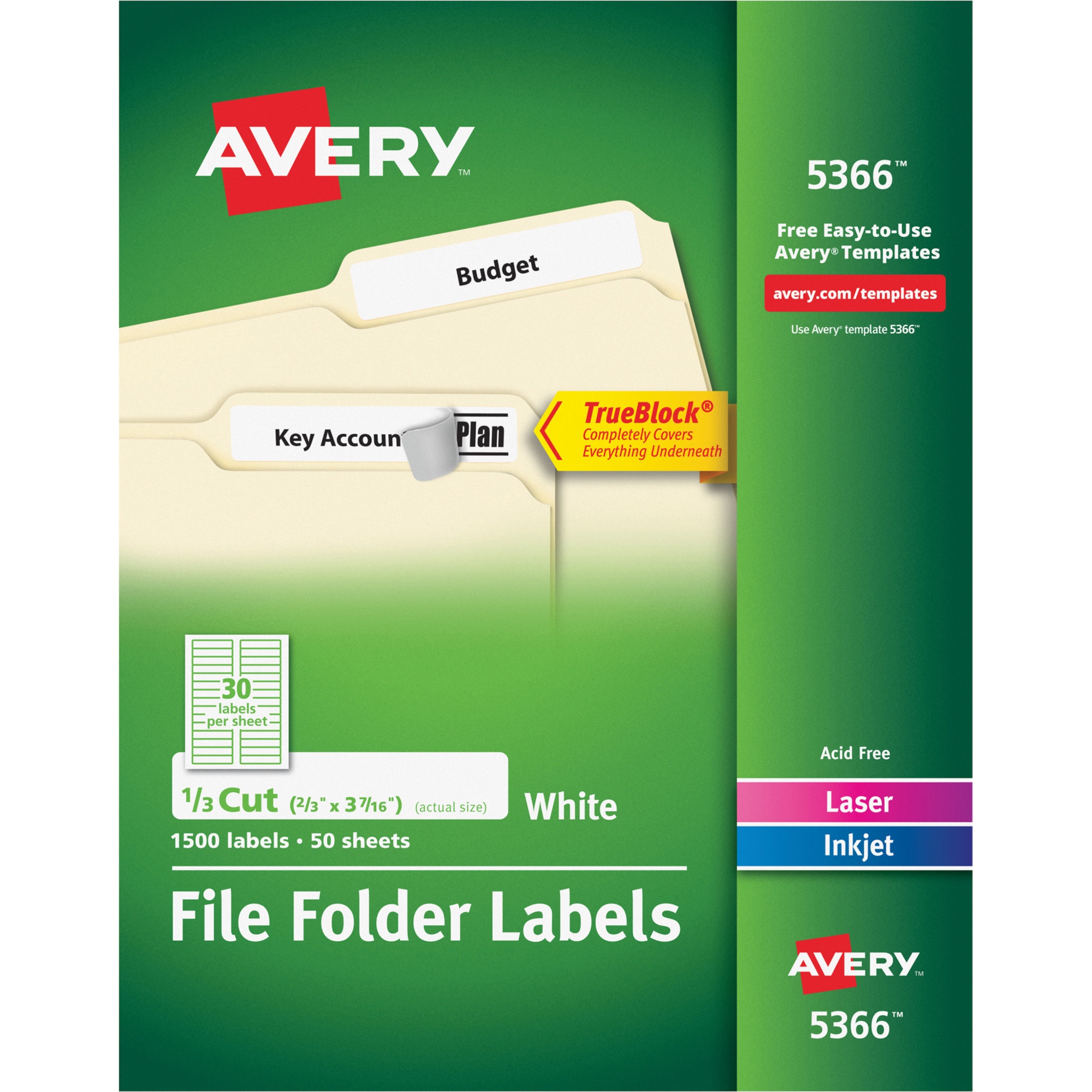 Avery 5366 Avery Filing Label Ave5366 Ave 5366 Office Supply Hut 