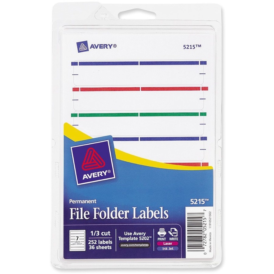 Avery Print Or Write File Folder Label - Urban Office Products - Free Printable File Folder Labels