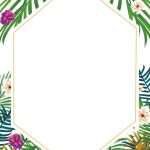 Awesome Free Printable Tropical Baby Shower Invitation Template   Free Printable Luau Baby Shower Invitations