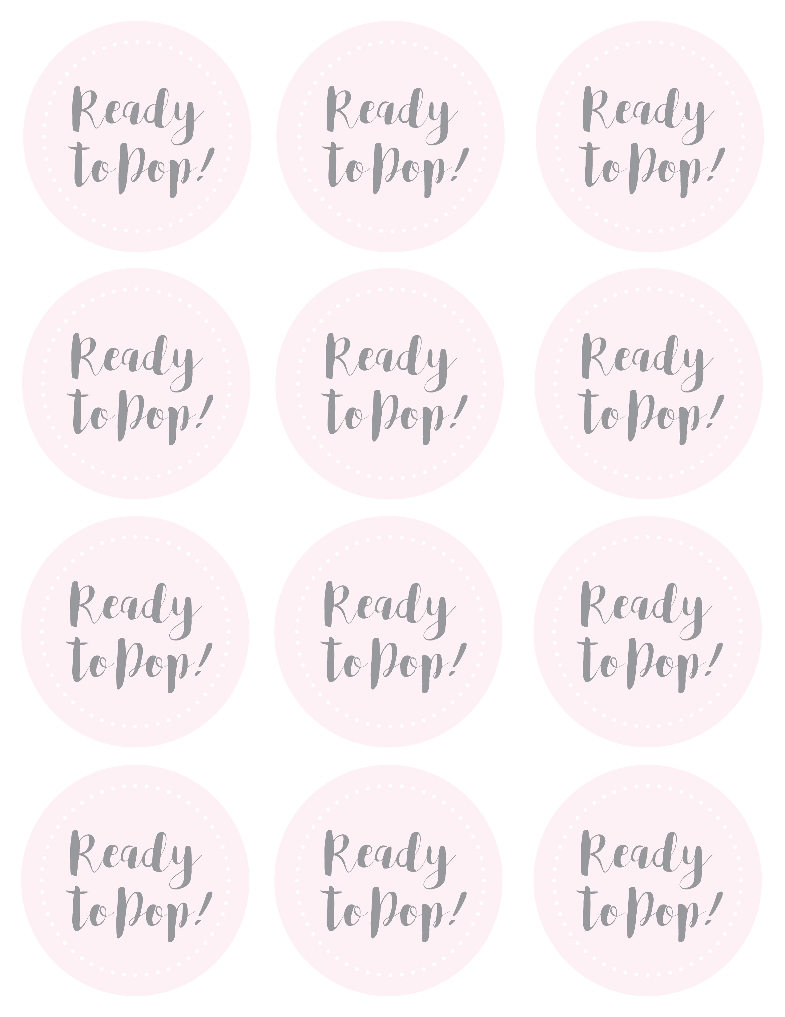 Baby Shower Craft: Ready To Pop Favor - Mud And Magnolias - Ready To Pop Free Printable