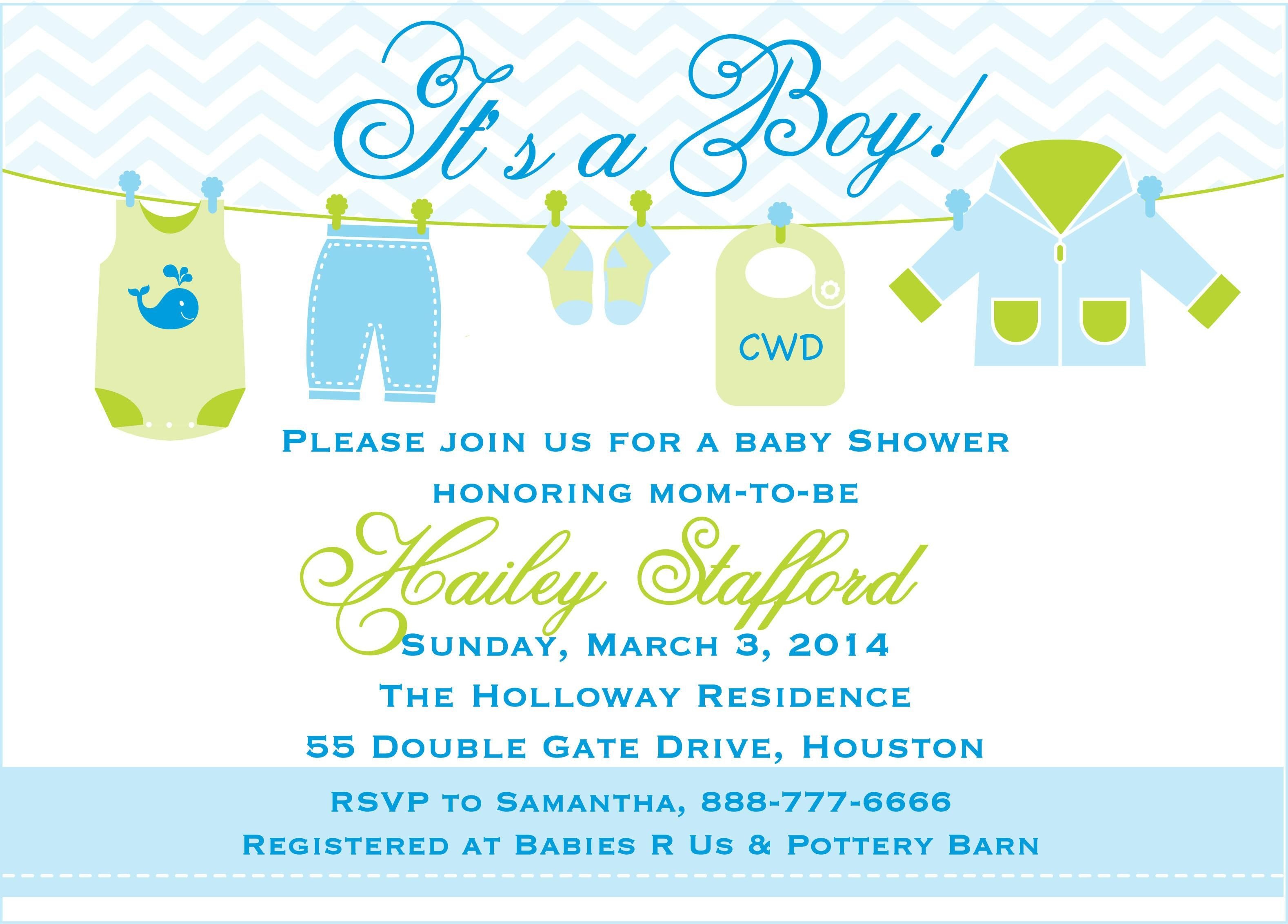 Baby Shower Invitation Templates For Boy - Kaza.psstech.co - Free Printable Baby Shower Invitations Templates For Boys