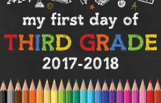 Back To School Free Printable Chalkboard Signs | Diy | School – First Day Of 3Rd Grade Free Printable