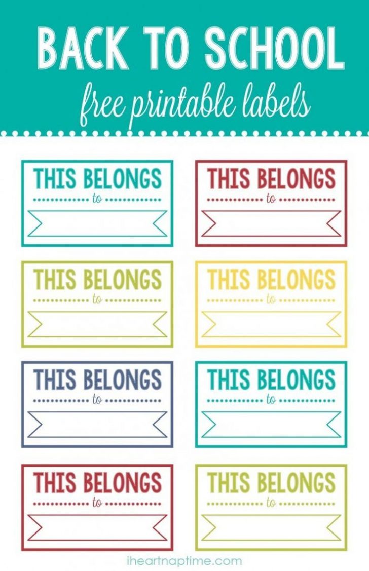Free Customizable Printable Labels