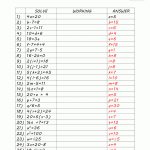 Basic Algebra Worksheets   Free Printable 8Th Grade Algebra Worksheets