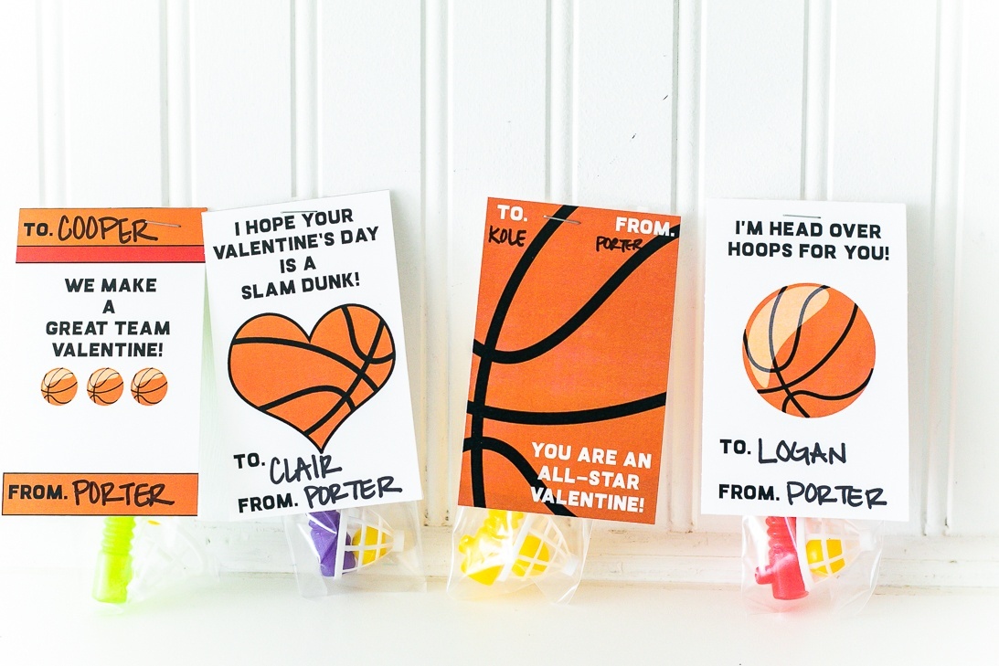 Basketball Valentine Card Free Printable - Free Printable Basketball Cards
