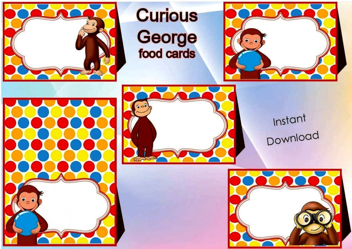Beautiful Custom Curious George Birthday Invitations Cool Free - Free Printable Curious George Invitations