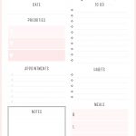 Beautiful Daily Planners   Free Printables | Planner Pages   Free Printable Diary Pages