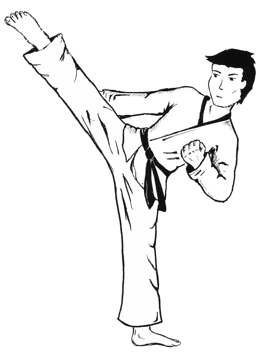 Beautiful Free Printable Karate Coloring Pages | Coloring Pages - Free Printable Karate Coloring Pages