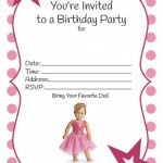 Best 20 Free Printable Birthday Invitations For Girl   Home   American Girl Party Invitations Free Printable