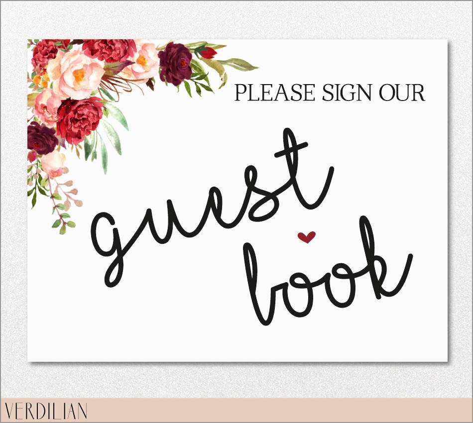 Best Of Please Sign Our Guestbook Free Template | Best Of Template - Please Sign Our Guestbook Free Printable