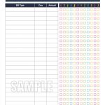 Bill Payment Checklist Printable Fillable Personal Finance | Etsy   Free Printable Bill Pay Checklist