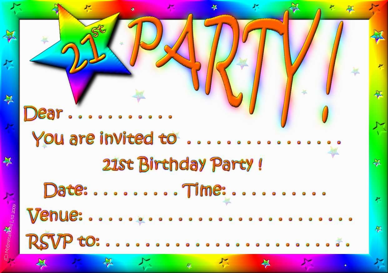 Birthday Invitation Card Maker Free Printable — Birthday Invitation - Free Printable Card Maker