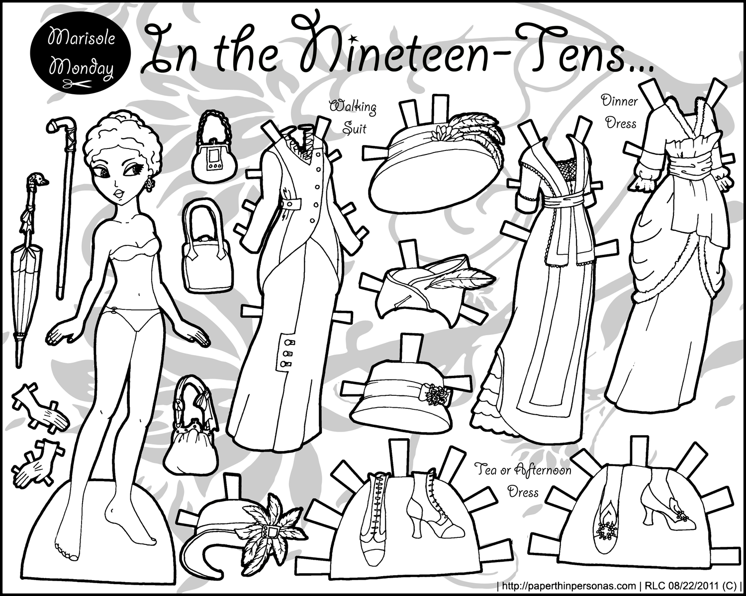 printable paper dolls to color free