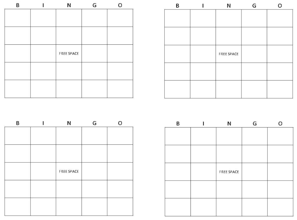 Blank Bingo Cards | Get Blank Bingo Cards Here - Free Printable Blank Bingo Cards