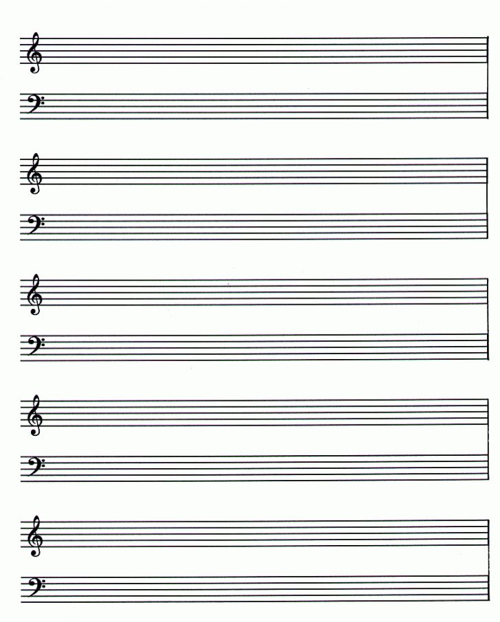 Free Printable Blank Sheet Music Piano