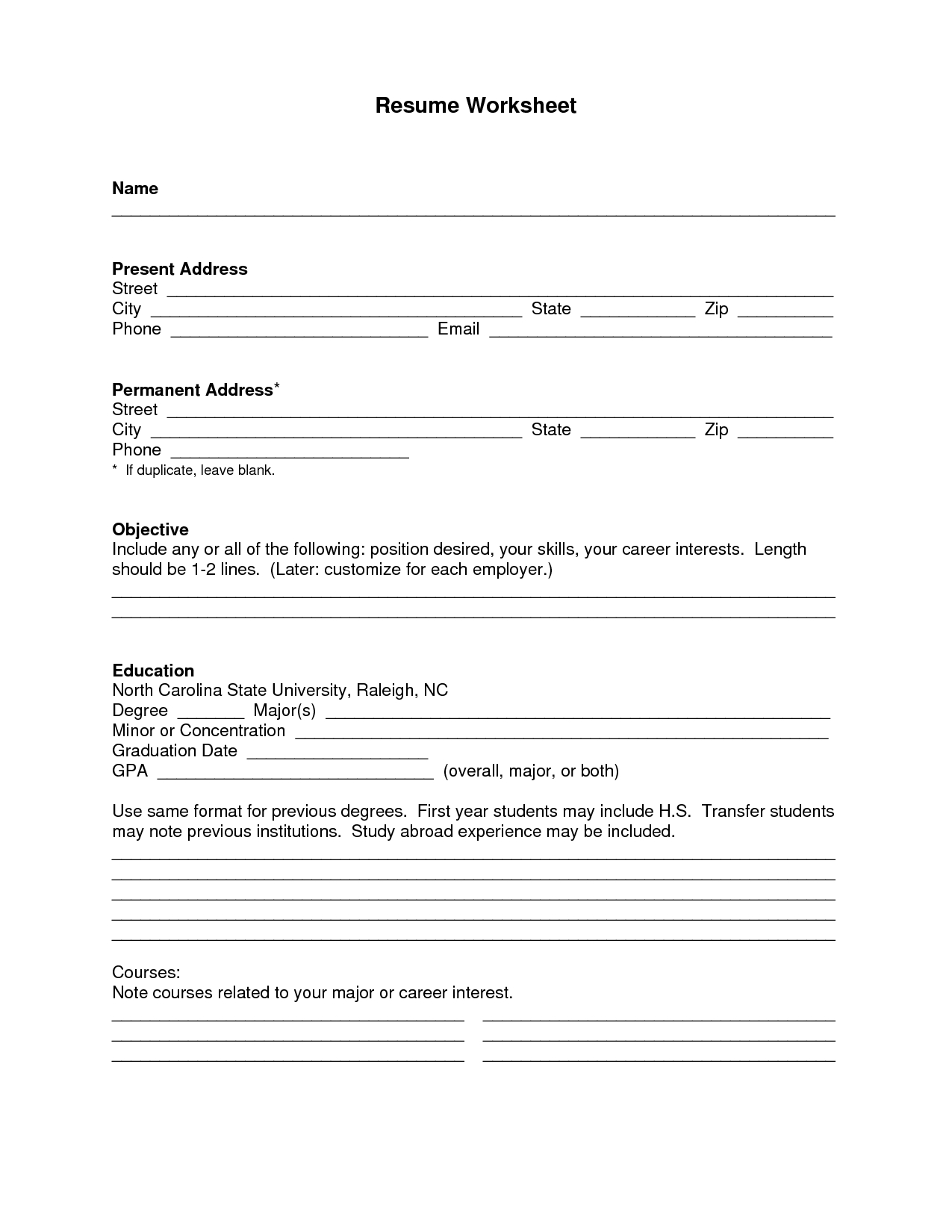 downloadable pdf free resume templates