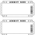 Blank Ticket … | Diy And Crafts | Ticke…   Free Printable Admission Ticket Template