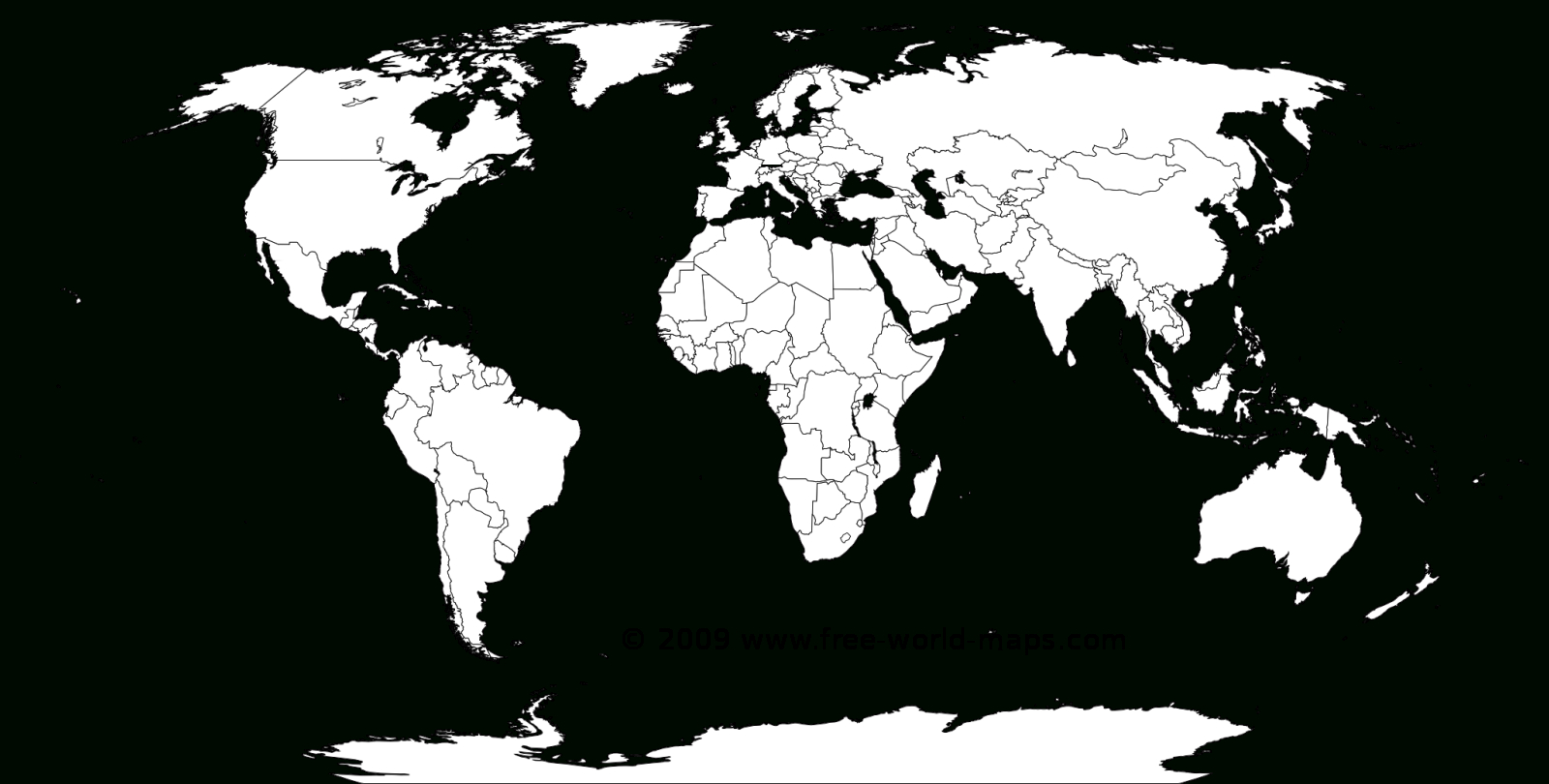 Blank World Map Worksheet ~ Afp Cv - Free Printable World Map