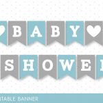 Blue Banner, Grey Banner, Oh Baby Banner, Oh Boy Banner, Printable   Free Printable Baby Shower Banner Letters