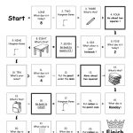 Board Game Grade 1   Colours, Numbers, School Material, Etc   Free Printable Number Of The Day Worksheets