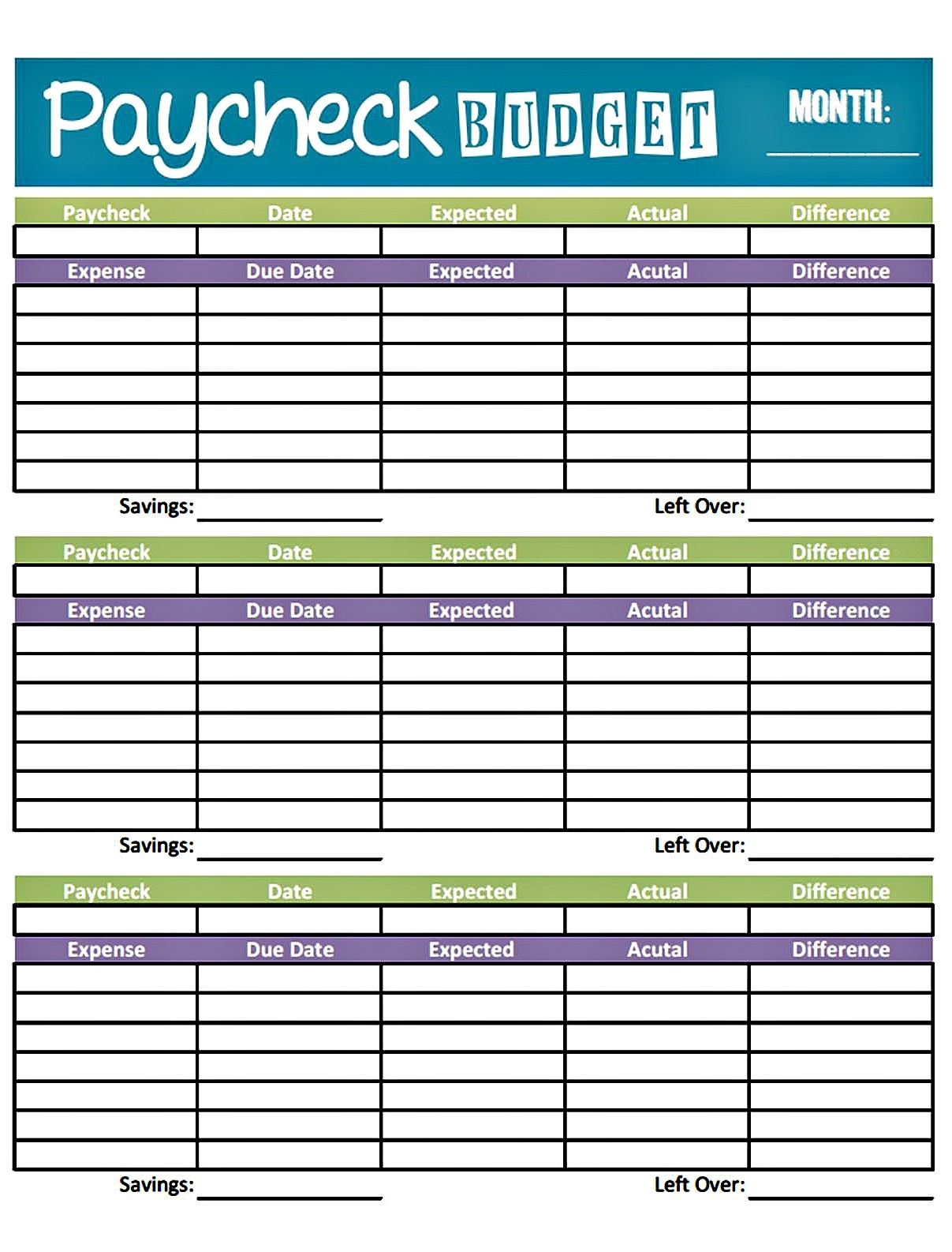 Bonfires And Wine: Livin&amp;#039; Paycheck To Paycheck - Free Printable - Free Printable Budget Sheets