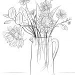 Bouquet Of Flowers Coloring Page | Free Printable Coloring Pages   Free Printable Flower Coloring Pages