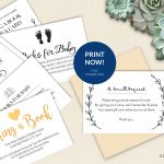 Bring A Book Instead Of Card (Free Printable!)   A Jubilee Day   Free Printable Registry Cards