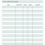 Budget Planner Planner Worksheet Monthly Bills Template Free   Free Budget Printable Template