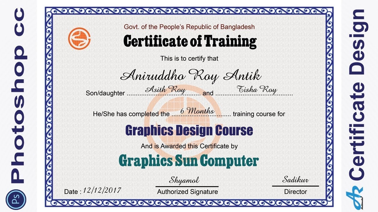 Business-Adobe Certified Expert In Photoshop -Certificate Template - Free Printable Wrestling Certificates