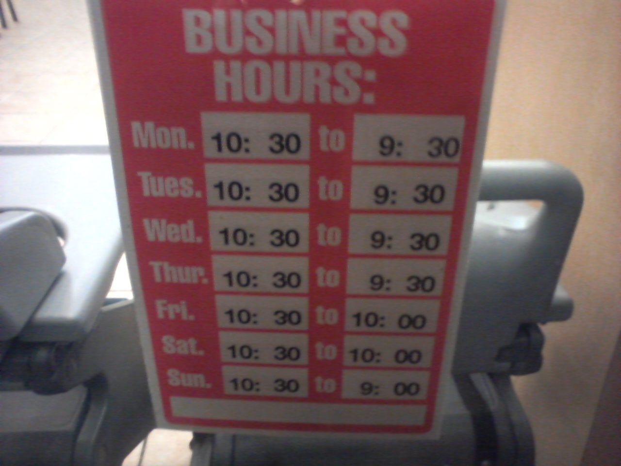 Business Hours - Wikipedia - Free Printable Business Hours Sign