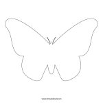 Butterfly Outline | My Ideas To Do | Butterfly Template, Butterfly   Free Printable Butterfly Cutouts