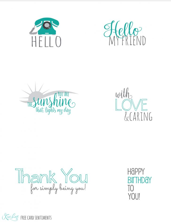 Free Printable Greeting Card Sentiments
