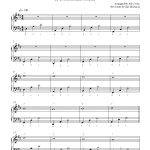 Canon In Dpachelbel Piano Sheet Music | Intermediate Level   Canon In D Piano Sheet Music Free Printable