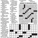 Canonprintermx410: 26 Fresh Free La Times Crossword   Printable Newspaper Crossword Puzzles For Free