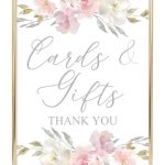 Cards & Gifts Printable Sign (Blush Floral | Wedding Decor Ideas   Cards Sign Free Printable