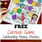 Carnival Subtracting Money Game | Free Worksheets For Kids   Free Printable Game Money