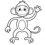 Cartoon Monkey Coloring Pages For Kids   Enjoy Coloring | Animals   Free Printable Monkey Coloring Sheets