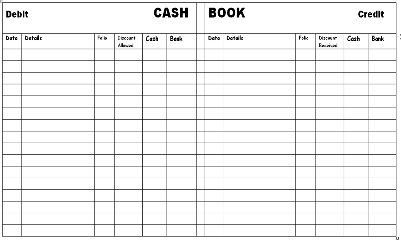 Cash Ledger Template Filename | Elsik Blue Cetane - Free Cash Book Template Printable